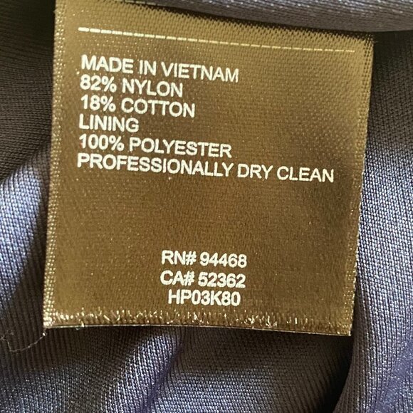 laundry by Shelli Segal Dress Womens 8 Blue Lace Short Sleeve Mini Dress Party - Picture 4 of 11